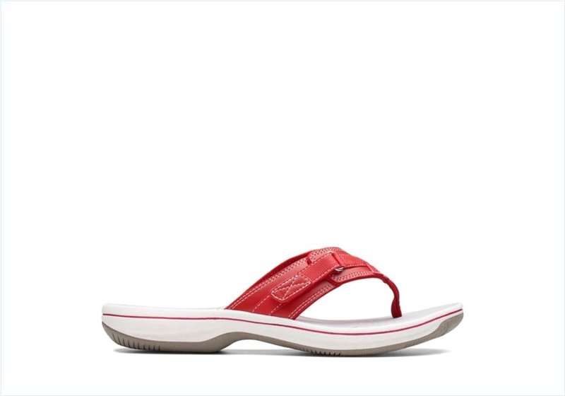 BREEZE SEA / Red Synthetic Womens Sandals BREEZE SEA / Red Synthetic Womens Sandals