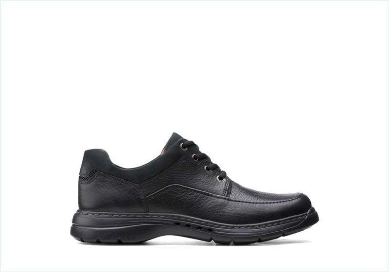 Un Brawley Lace / Black Leather Mens Shoes Un Brawley Lace / Black Leather Mens Shoes