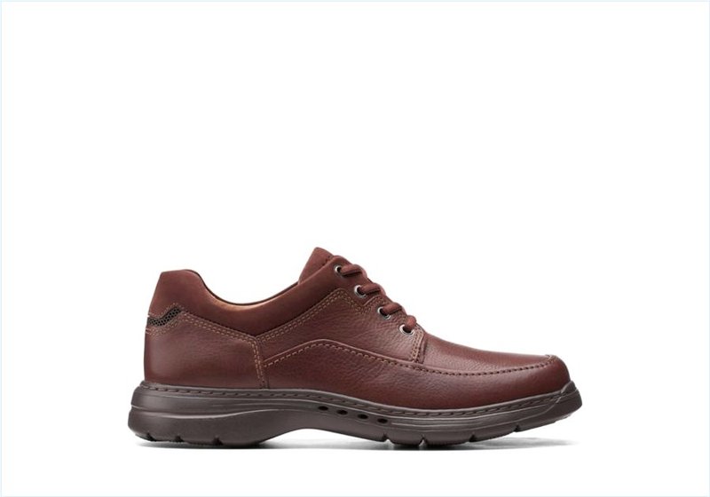 Un Brawley Lace / Mahogany Leather Mens Shoes Un Brawley Lace / Mahogany Leather Mens Shoes