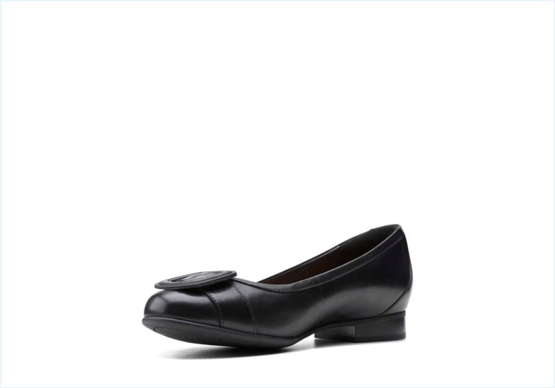  Un Blush Cove / Black Leather Womens Shoes
