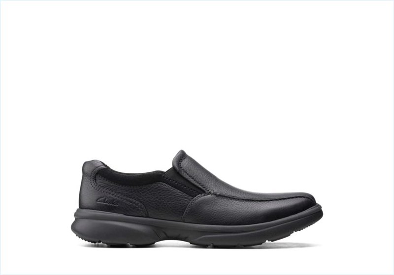 Bradley Step / Black Tumbled Leather Mens Shoes Bradley Step / Black Tumbled Leather Mens Shoes