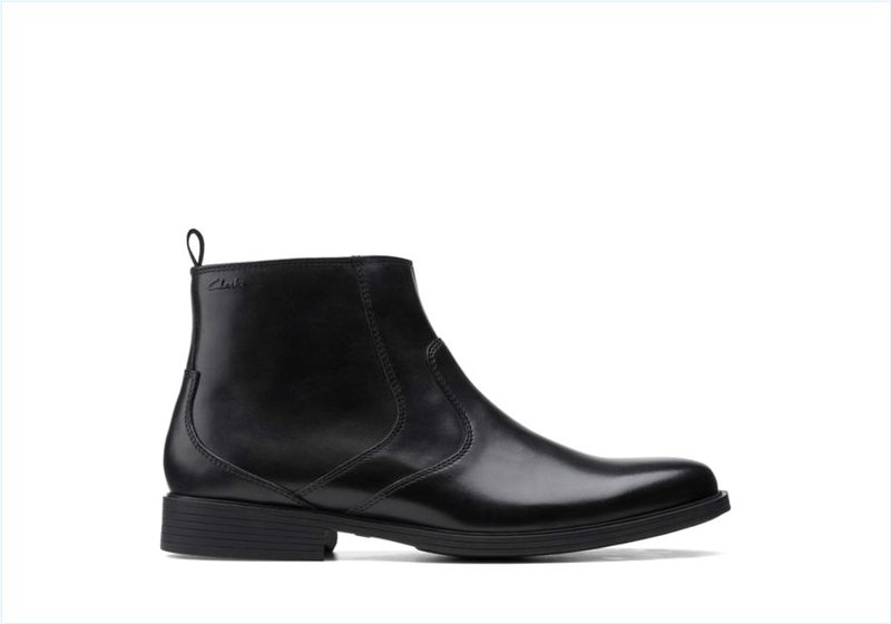 Whiddon Zip / Black Leather Mens Boots Whiddon Zip / Black Leather Mens Boots