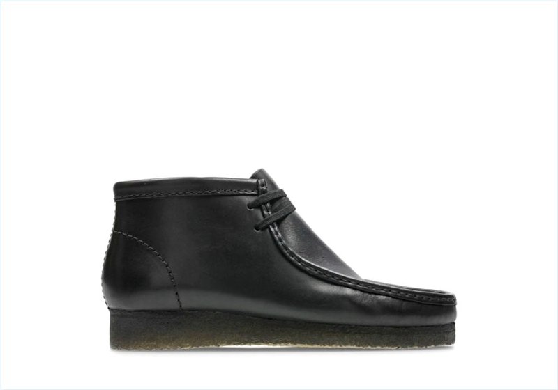 Wallabee Boot / Black Leather Mens Originals Icon Boots Wallabee Boot / Black Leather Mens Originals Icon Boots