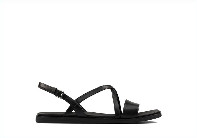 Ofra Strap / Black Leather Womens Sandals Ofra Strap / Black Leather Womens Sandals