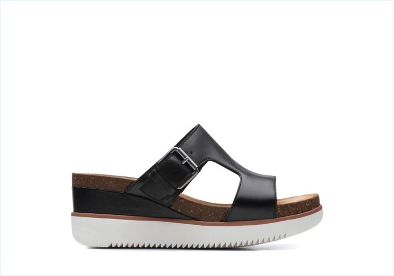 Lizby Ease / Black Leather Womens Sandals Lizby Ease / Black Leather Womens Sandals