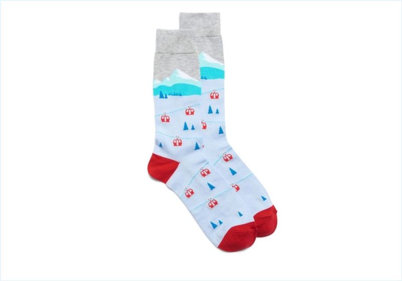 Alp Mountains Crew Light Grey / Light Grey Mens Accessories Socks Alp Mountains Crew Light Grey / Light Grey Mens Accessories Socks