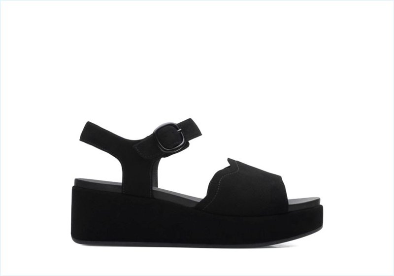 Kimmei Way / Black Suede Womens Sandals Kimmei Way / Black Suede Womens Sandals