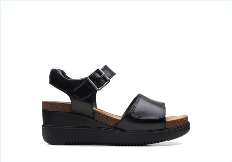 Lizby Strap / Black Leather Womens Sandals Lizby Strap / Black Leather Womens Sandals