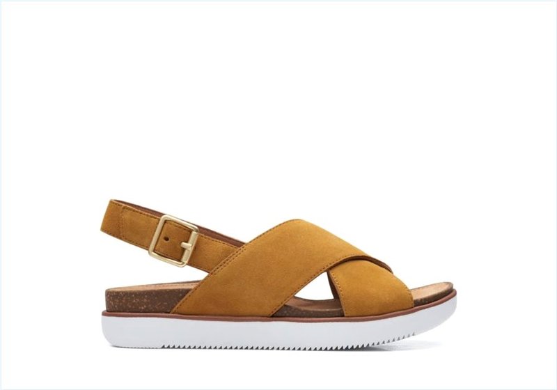 Elayne Cross / Ochre Womens Sandals Elayne Cross / Ochre Womens Sandals
