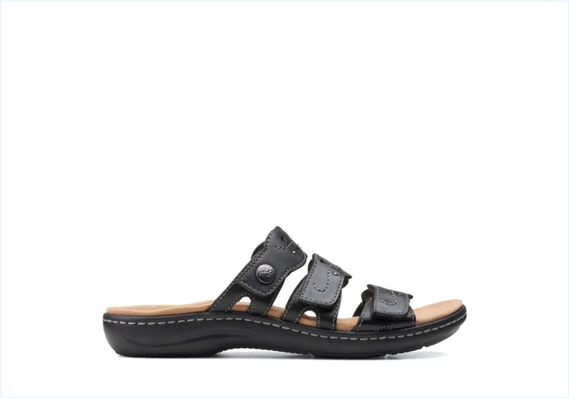 Laurieann Echo / Black Leather Womens Sandals Laurieann Echo / Black Leather Womens Sandals