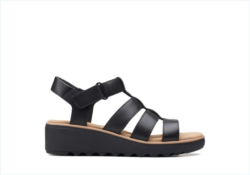 Jillian Quartz / Black Leather Womens Sandals Jillian Quartz / Black Leather Womens Sandals