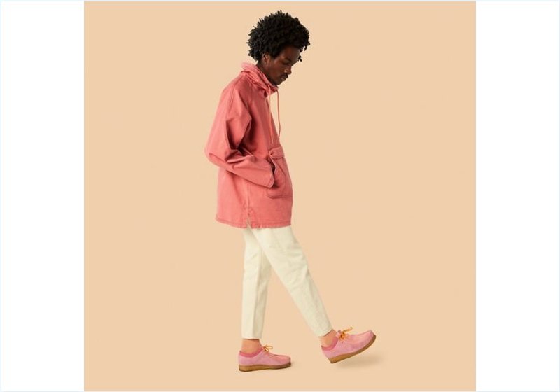  Wallabee / Pink Combi Mens Originals Icon Shoes