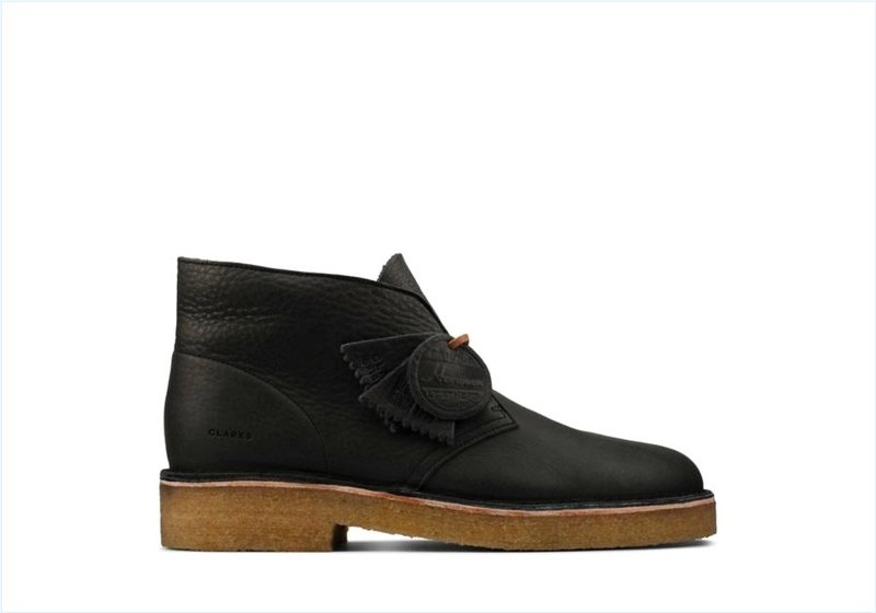 Desert Boot 221 / Black Natural Leather Mens Originals Boots Desert Boot 221 / Black Natural Leather Mens Originals Boots