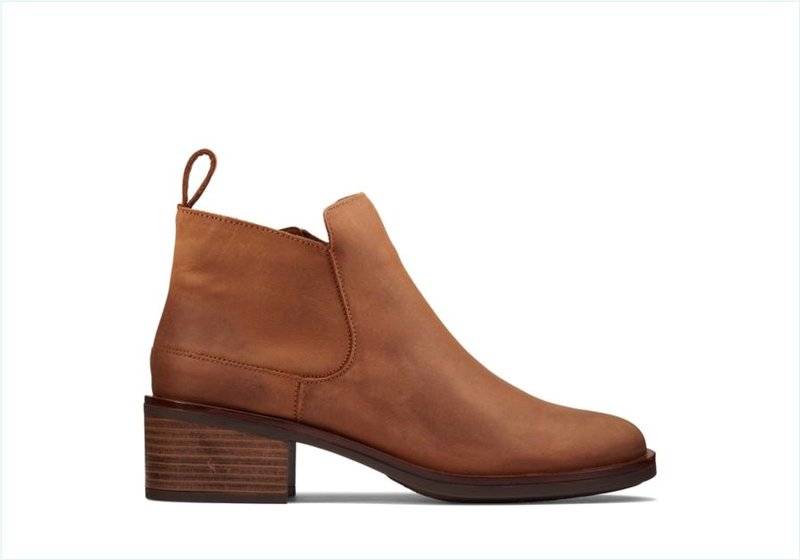 Memi Zip / Dark Tan Leather Womens Boots Memi Zip / Dark Tan Leather Womens Boots