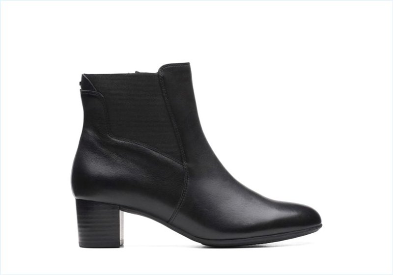 Linnae Hi / Black Leather Womens Boots Linnae Hi / Black Leather Womens Boots