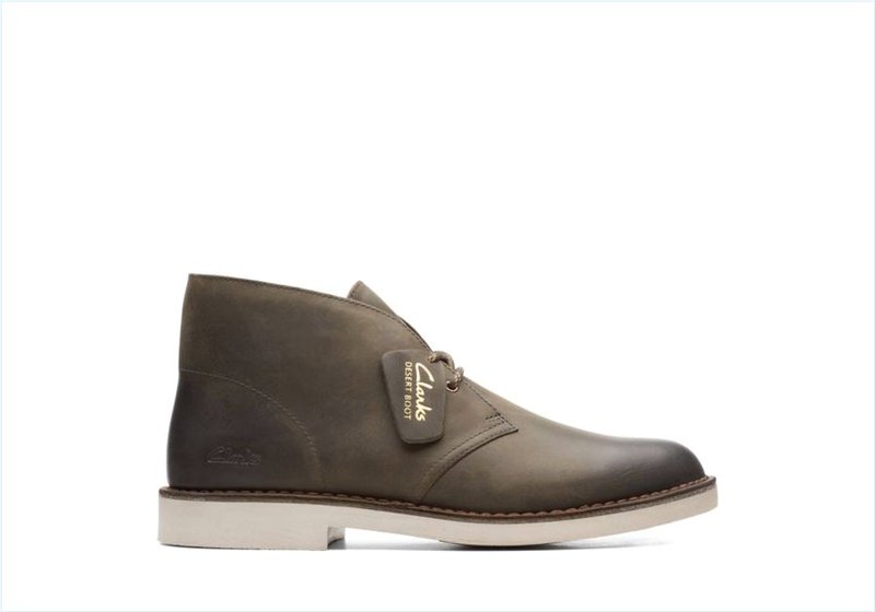 Desert Boot 2 / Dark Olive Leather Mens Boots Desert Boot 2 / Dark Olive Leather Mens Boots