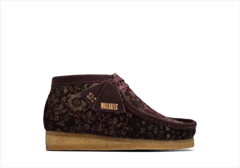 Wallabee Boot / Burgundy Velvet Womens Originals Boots Wallabee Boot / Burgundy Velvet Womens Originals Boots
