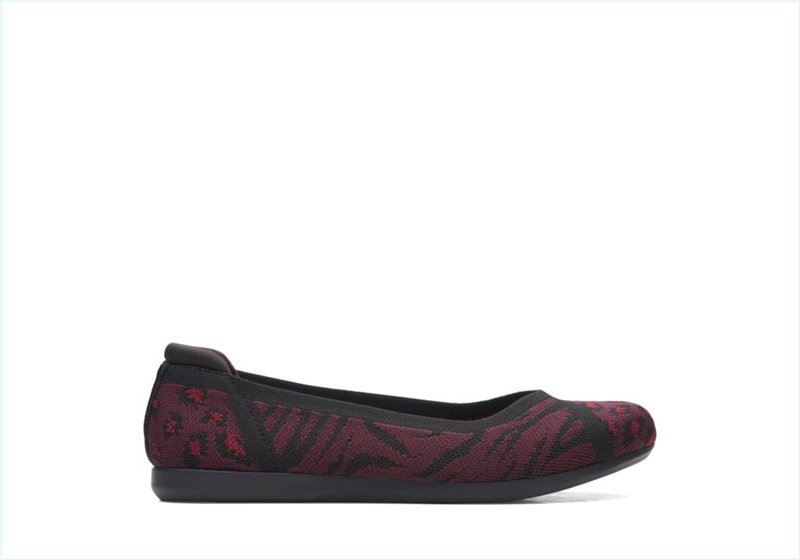 Carly Wish / Burgundy Knit Womens Shoes Carly Wish / Burgundy Knit Womens Shoes