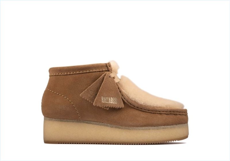 Wallabee Wedge / Light Tan Suede Womens Originals Icon Boots Wallabee Wedge / Light Tan Suede Womens Originals Icon Boots