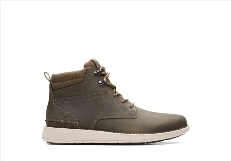 Larvik Mid / Olive Leather Mens Boots Larvik Mid / Olive Leather Mens Boots