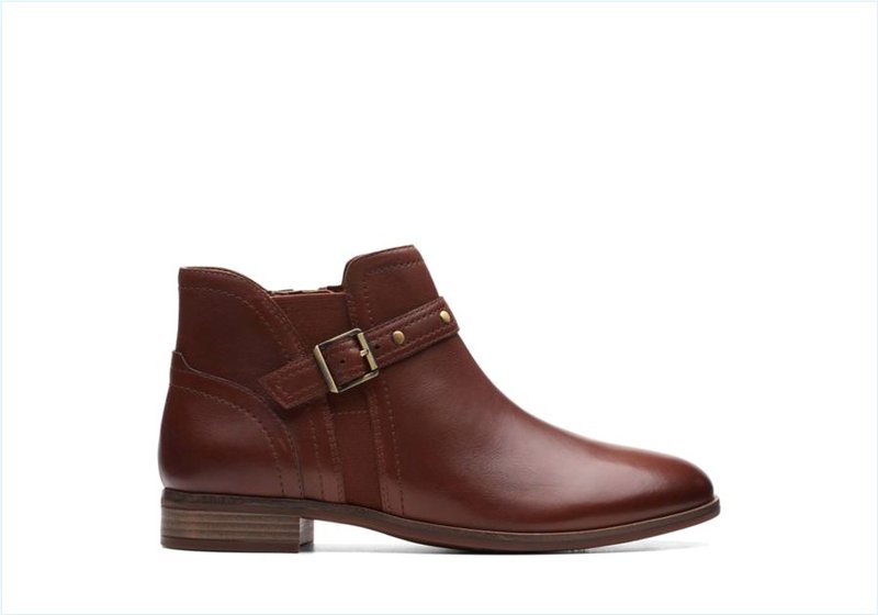 Trish Strap / Dark Tan Leather Womens Boots Trish Strap / Dark Tan Leather Womens Boots