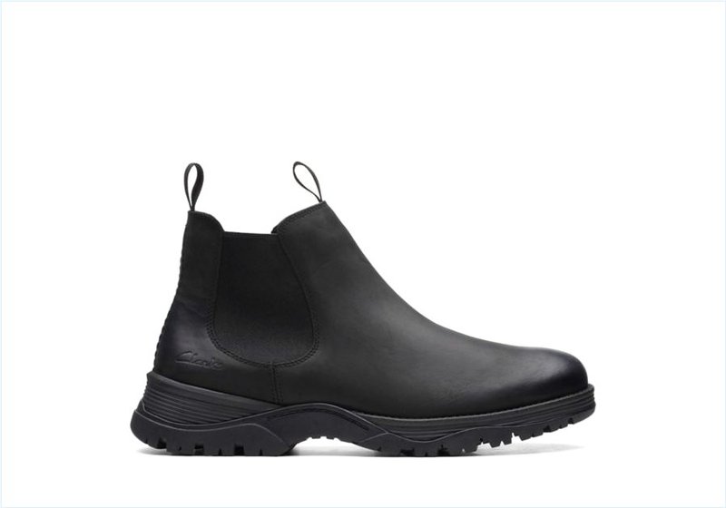 Topton Chelsea / Black Oily Leather Mens Boots Topton Chelsea / Black Oily Leather Mens Boots