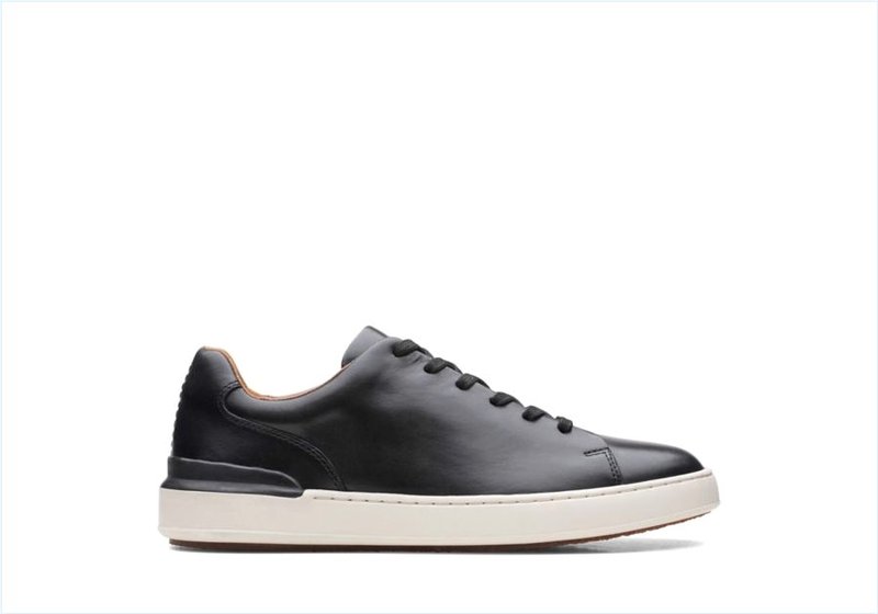 Court Lite Lace / Black Leather Mens Sport Shoes Court Lite Lace / Black Leather Mens Sport Shoes