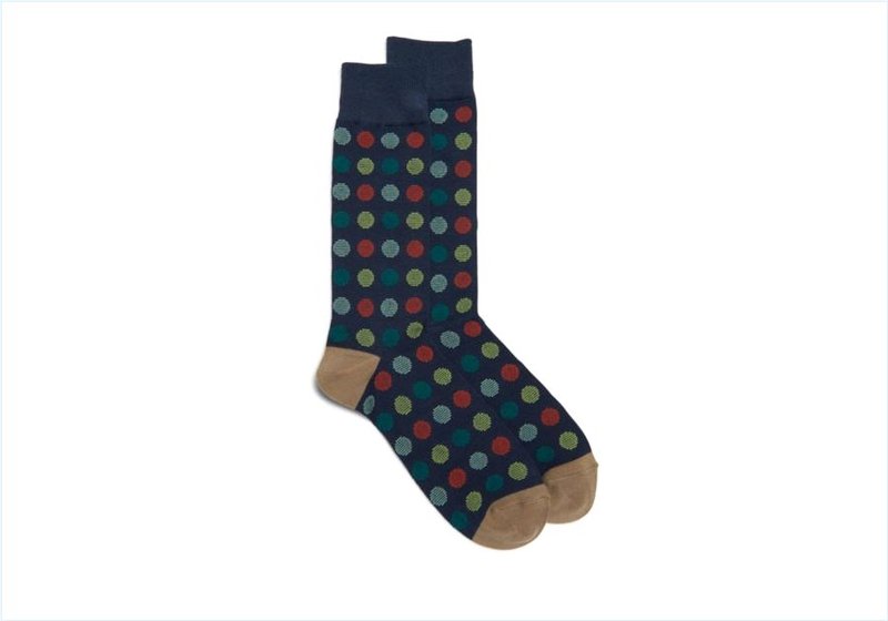 Multi Dot Crew / Blue Mens Accessories Socks Multi Dot Crew / Blue Mens Accessories Socks