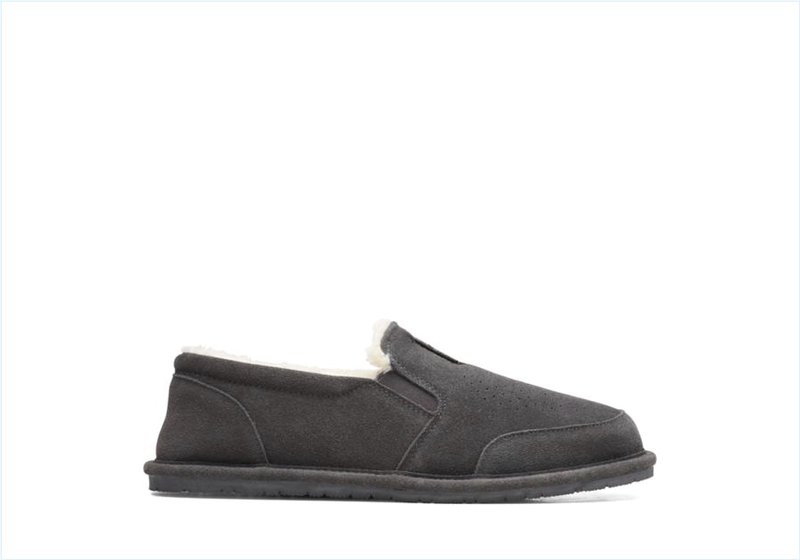 Cobie Burch / Grey Mens Slippers Cobie Burch / Grey Mens Slippers